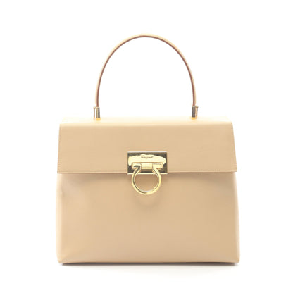 ガンチーニ ハンドバッグ レザー ベージュ サルヴァトーレフェラガモ バッグ Salvatore Ferragamo