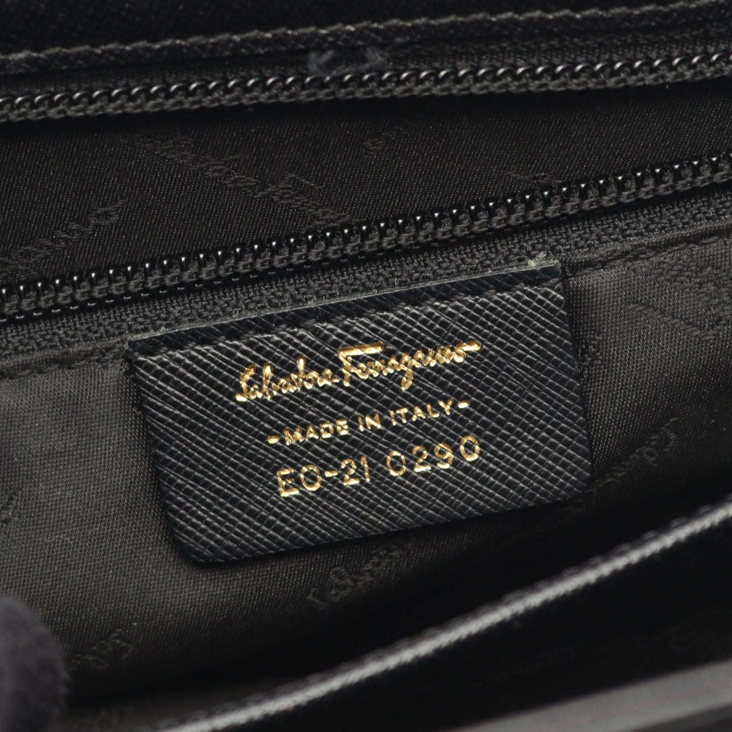 ガンチーニ ハンドバッグ レザー ブラック 2WAY サルヴァトーレフェラガモ バッグ Salvatore Ferragamo