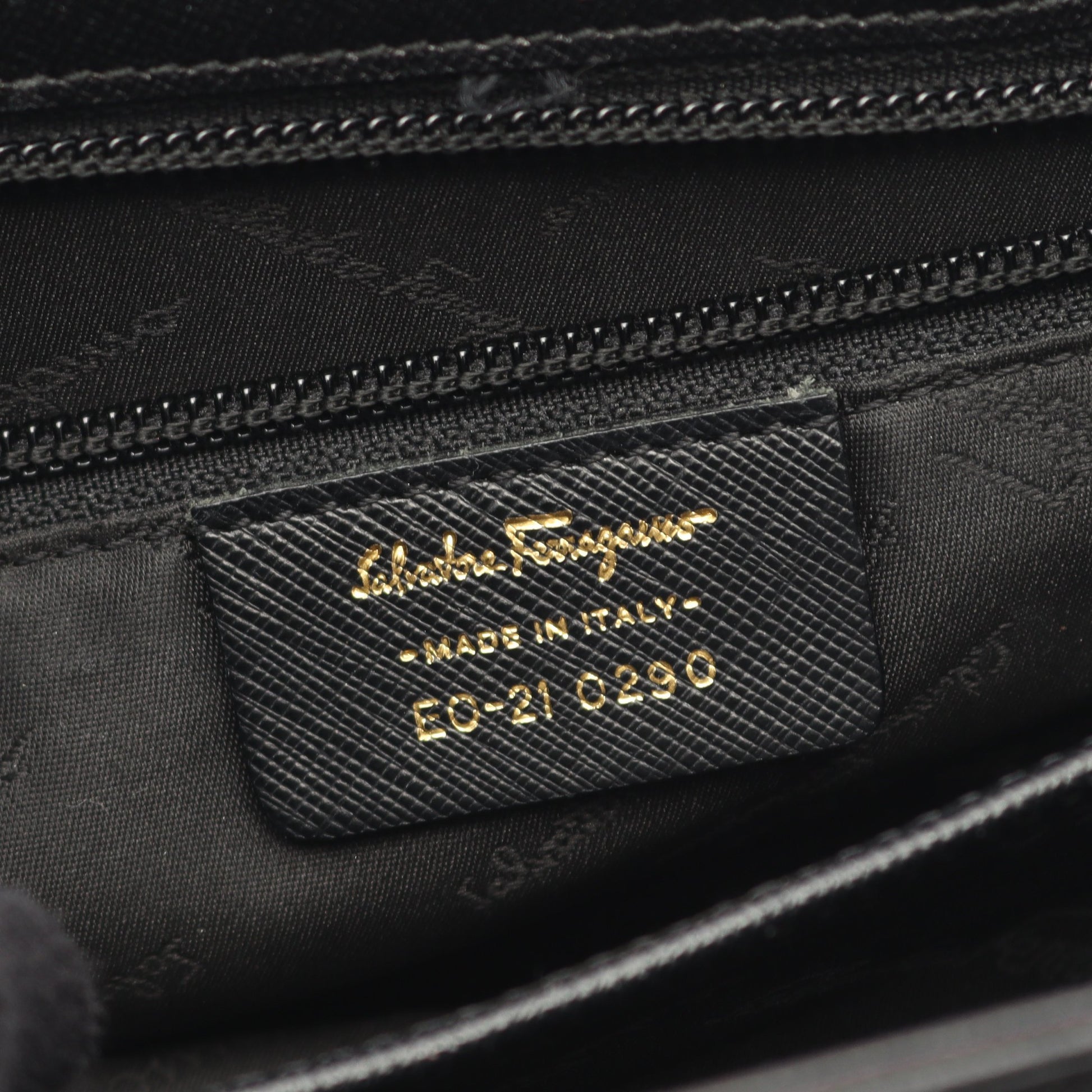 ガンチーニ ハンドバッグ レザー ブラック 2WAY サルヴァトーレフェラガモ バッグ Salvatore Ferragamo