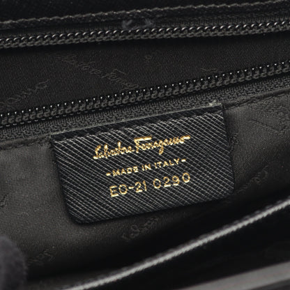 ガンチーニ ハンドバッグ レザー ブラック 2WAY サルヴァトーレフェラガモ バッグ Salvatore Ferragamo