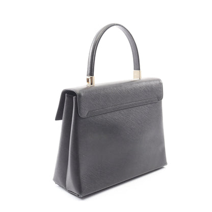 ガンチーニ ハンドバッグ レザー ブラック 2WAY サルヴァトーレフェラガモ バッグ Salvatore Ferragamo