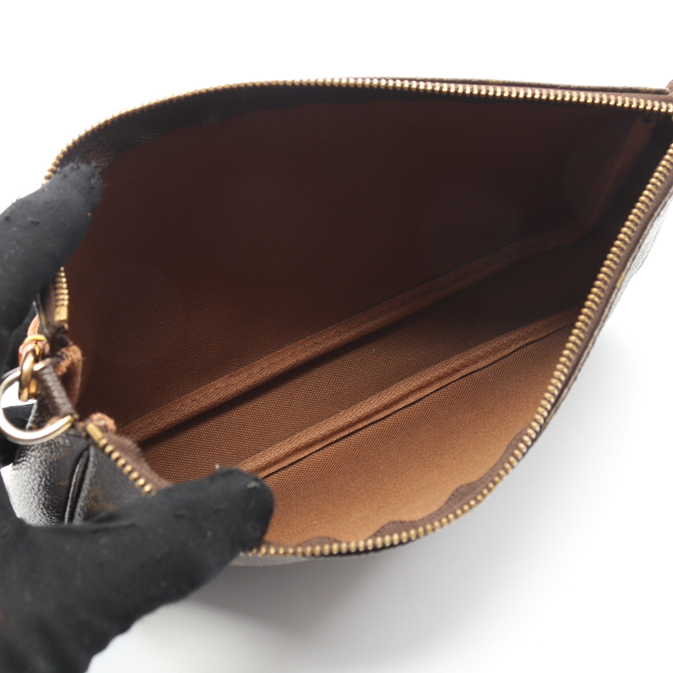 ポシェットアクセソワール モノグラム ハンドバッグ PVC レザー