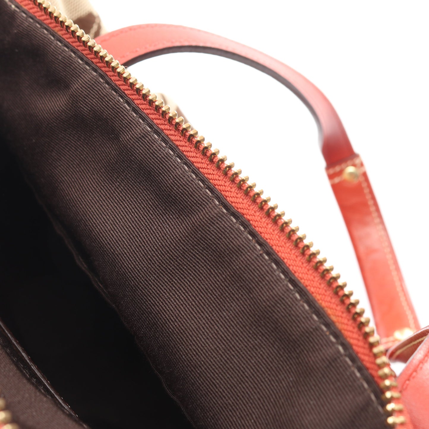 シグネチャー ハンドバッグ ミニボストンバッグ キャンバス レザー カーキベージュ オレンジレッド コーチ バッグ COACH