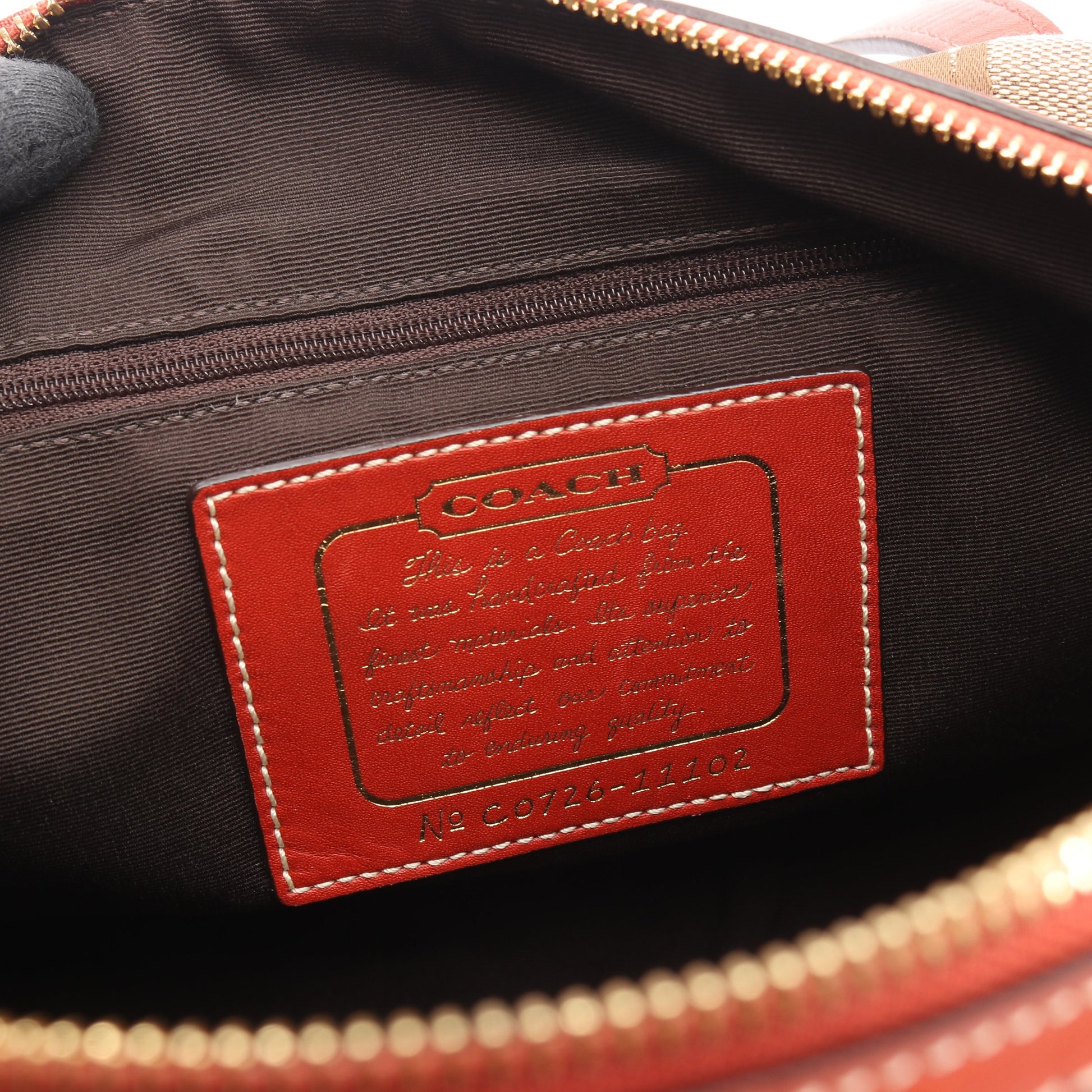 シグネチャー ハンドバッグ ミニボストンバッグ キャンバス レザー カーキベージュ オレンジレッド コーチ バッグ COACH