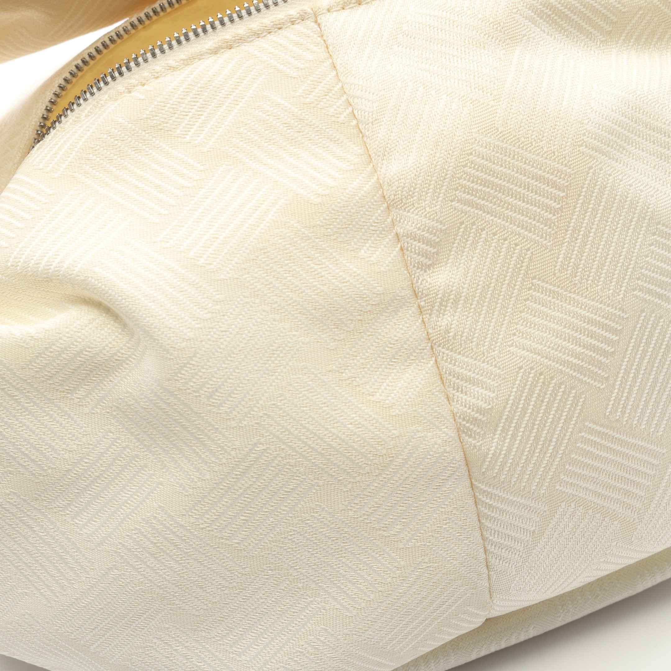 ダブルノット トップハンドル ハンドバッグ ナイロン ホワイト