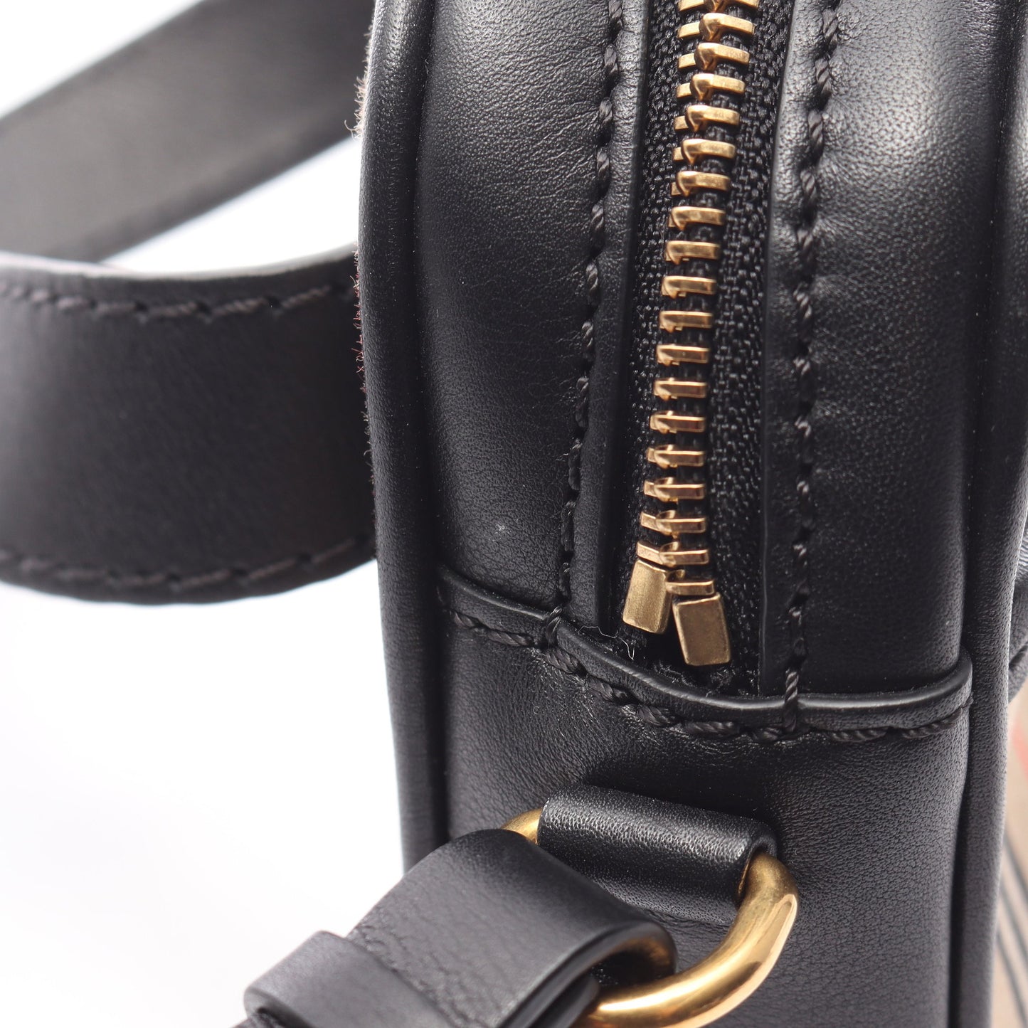 チェックリンク バムバッグ ウエストバッグ ボディバッグ キャンバス レザー ベージュ ブラック バーバリー バッグ BURBERRY