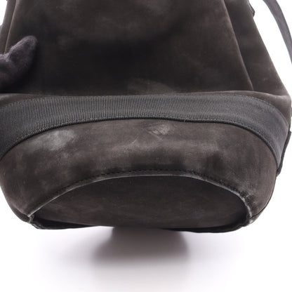 ヴァラ 巾着 ショルダーバッグ スエード ブラック サルヴァトーレフェラガモ バッグ Salvatore Ferragamo