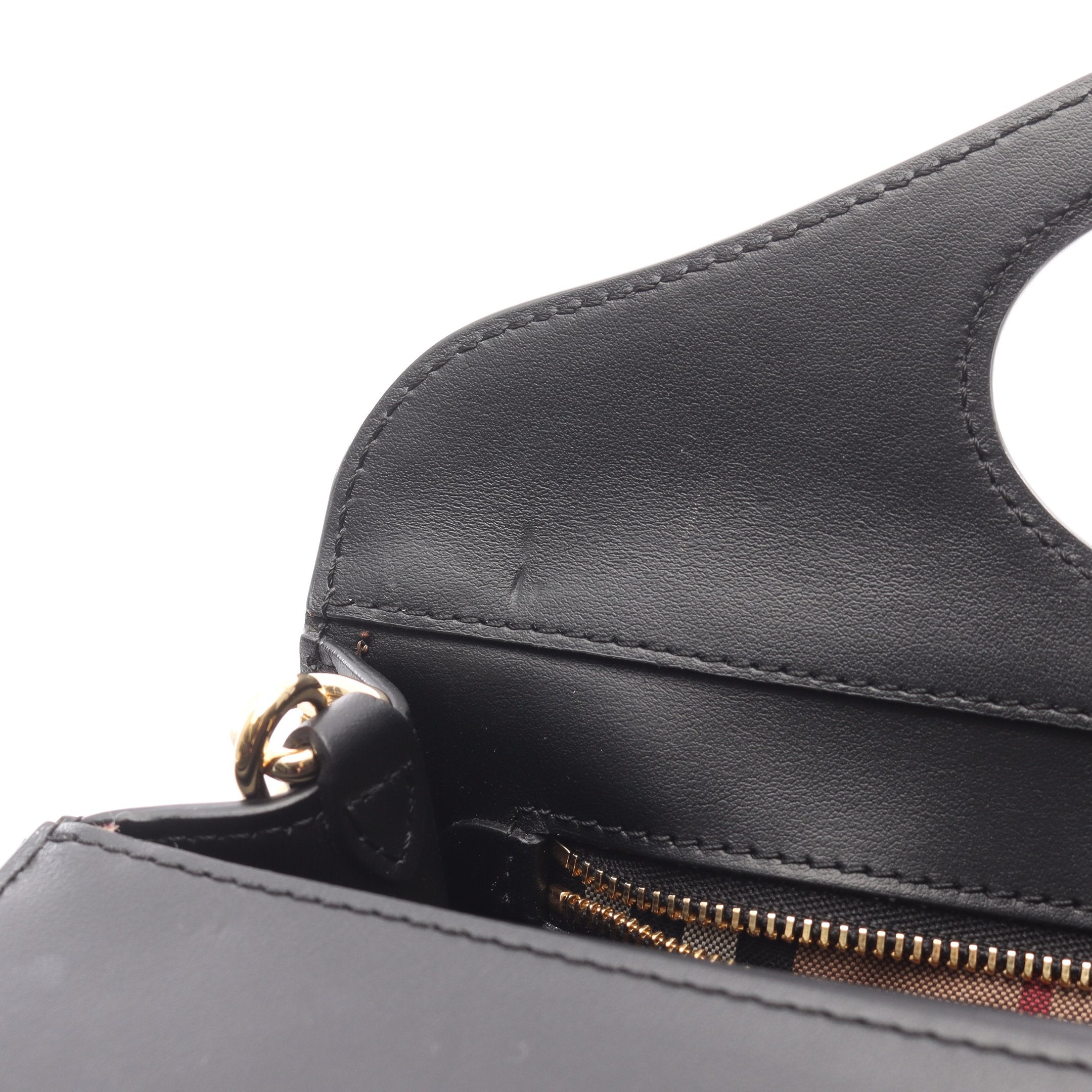 ミニ ポケットバッグ ハンドバッグ チェック カシミヤ レザー ベージュ