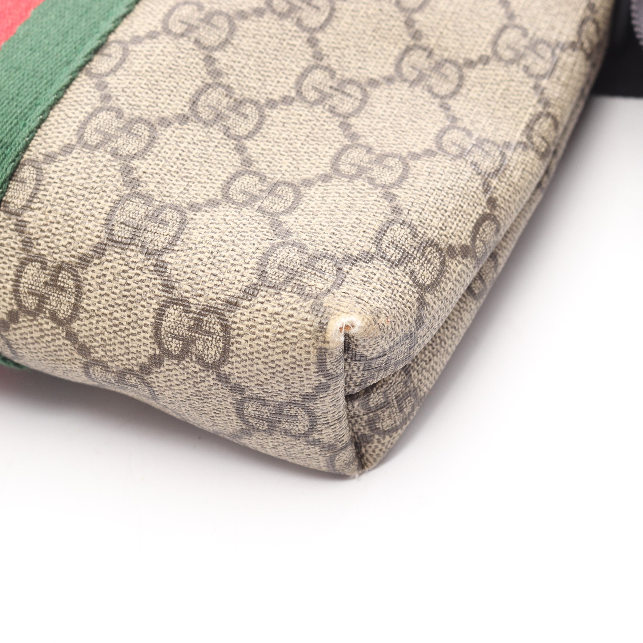 GGスプリーム ウェブストライプ フラットメッセンジャー ショルダー