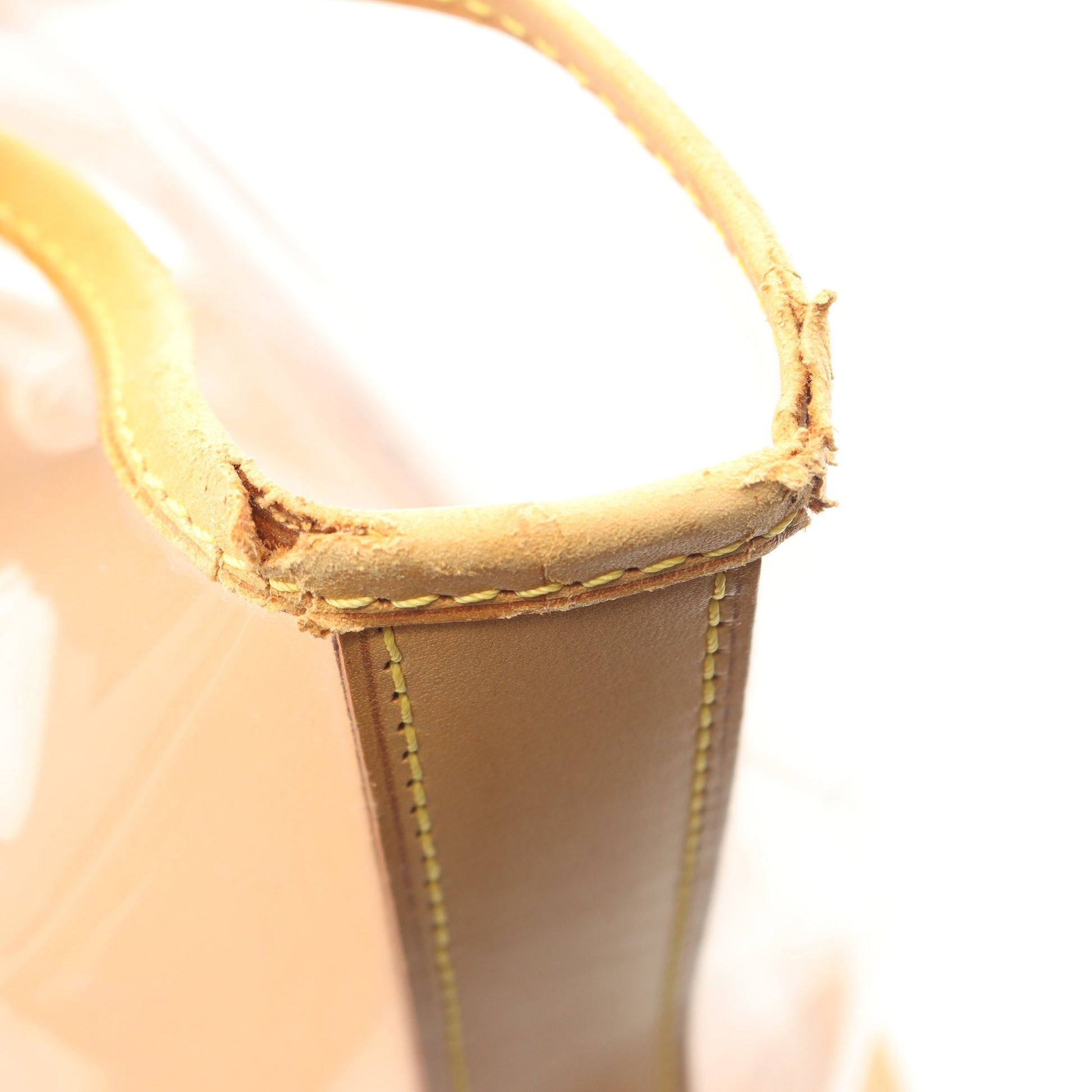 SEVEN DESIGNERS ISAAC MIZRAHI ハンドバッグ トートバッグ ビニール レザー クリア ライトブラウン 2WAY ルイヴィトン バッグ LOUIS VUITTON