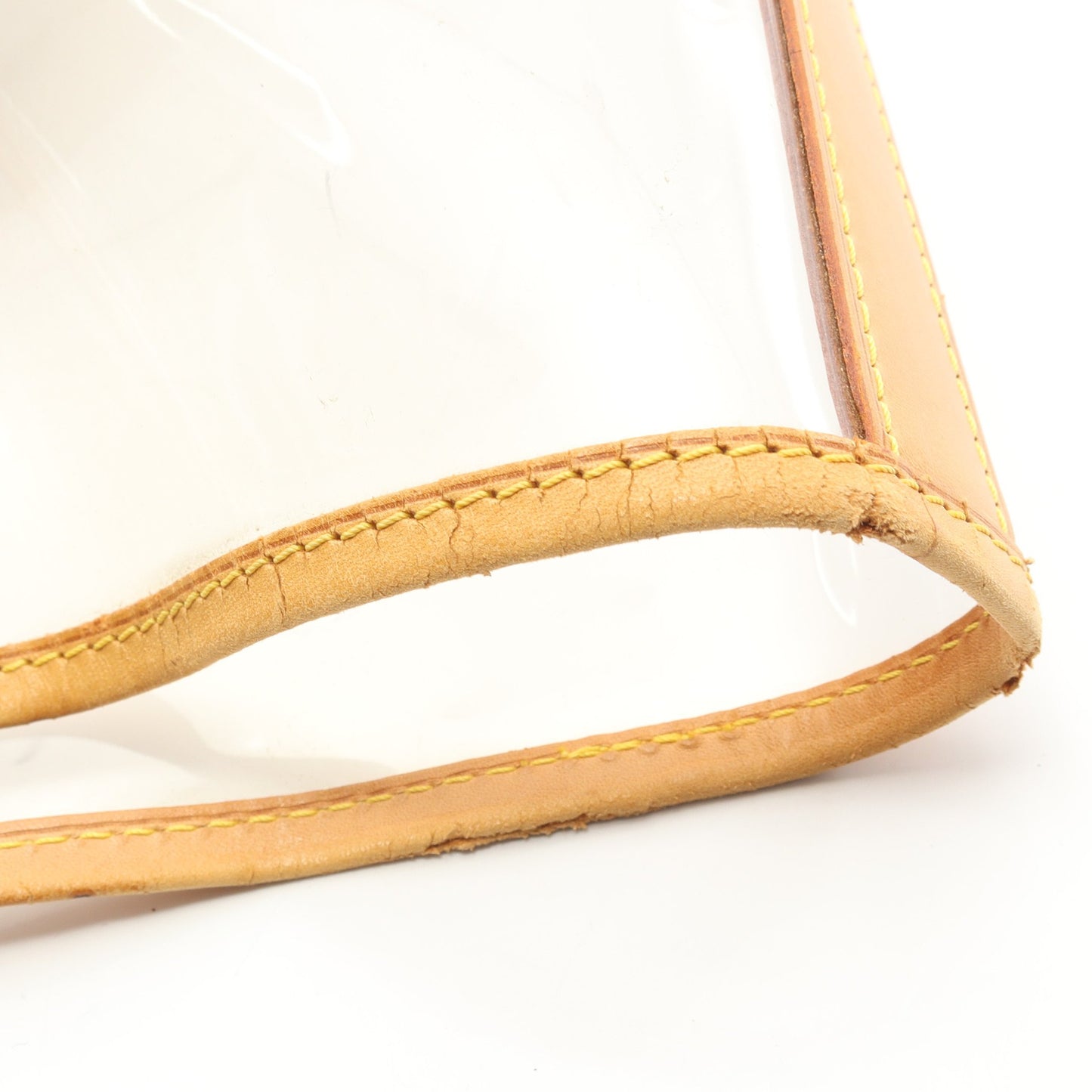 SEVEN DESIGNERS ISAAC MIZRAHI ハンドバッグ トートバッグ ビニール レザー クリア ライトブラウン 2WAY ルイヴィトン バッグ LOUIS VUITTON