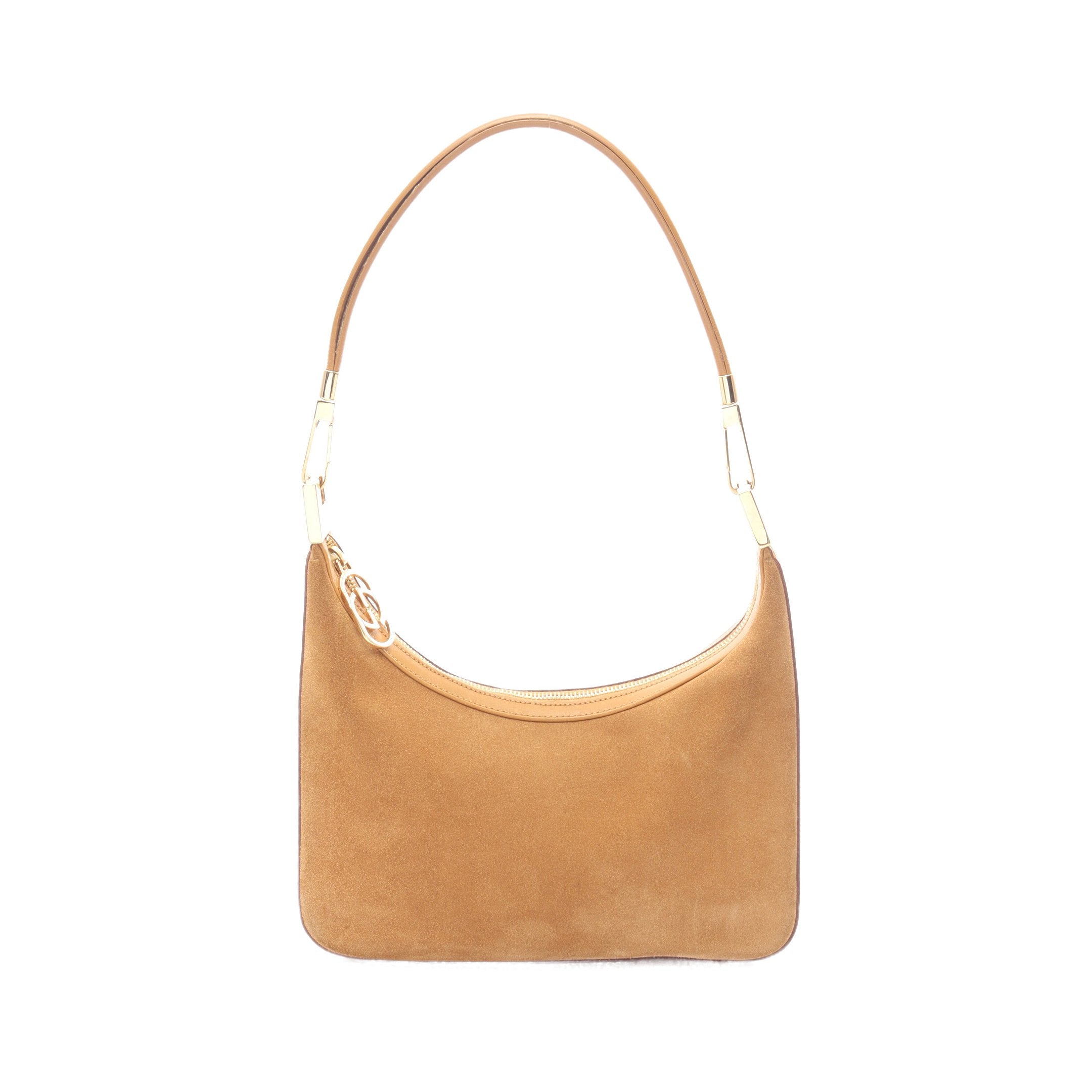 グッチ　ヴィンテージ　スエード ワンショルダーバッグ 　ゴールド金具 グッチ ヴィンテージ スエード ワンショルダーバッグ ゴールド金具