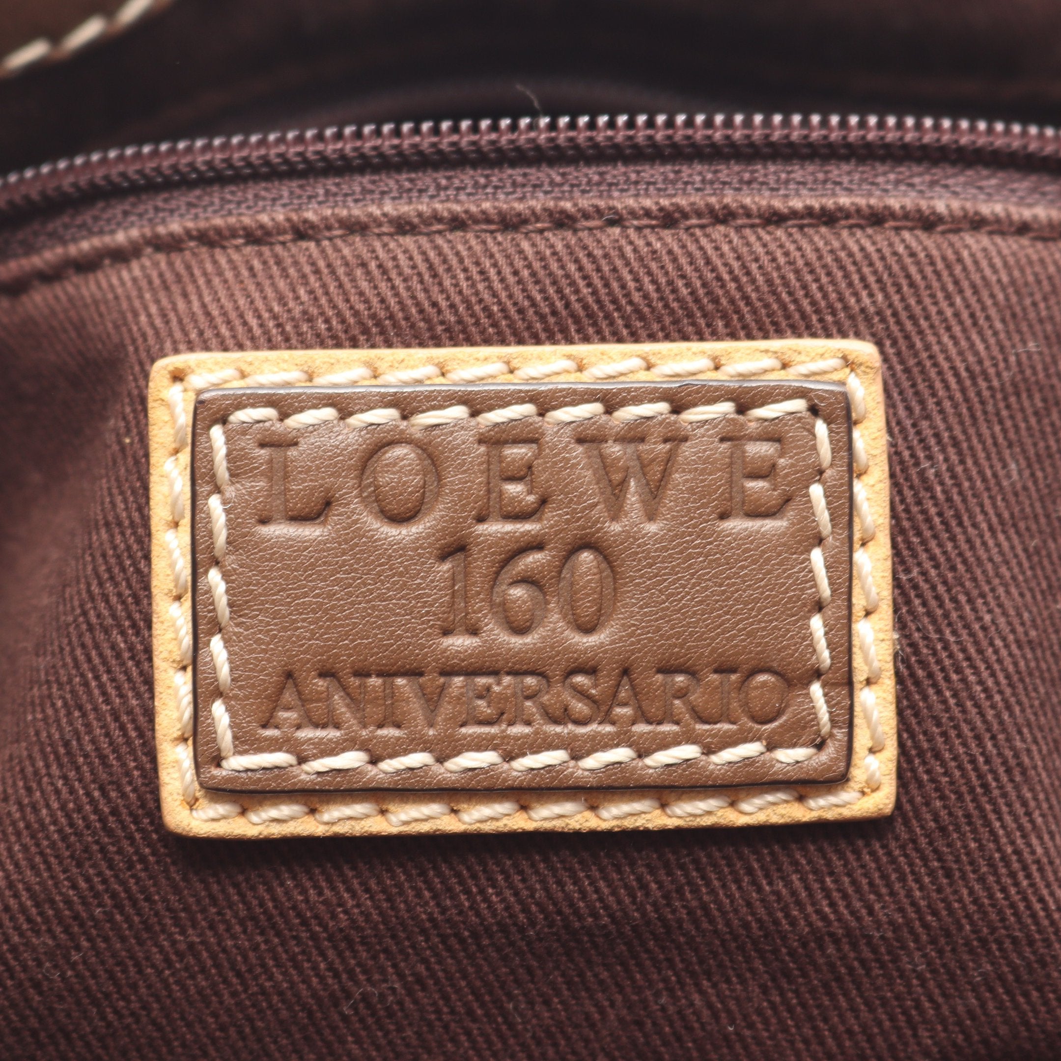 160 ANIVERSARIO ショルダーバッグ キャンバス スエード レザー