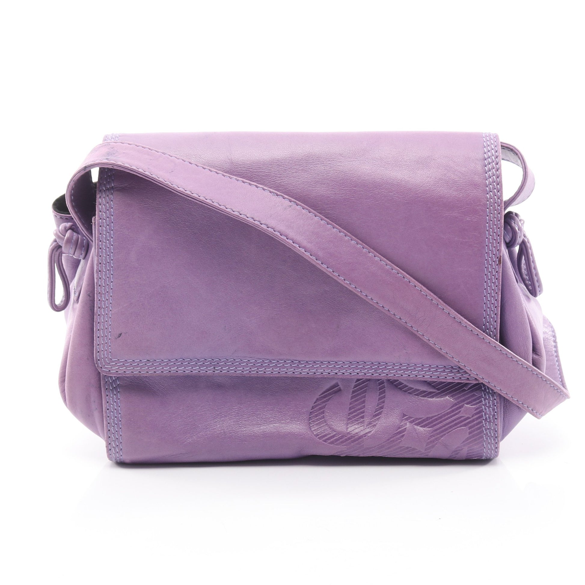 アナグラム ショルダーバッグ レザー パープル ロエベ バッグ LOEWE