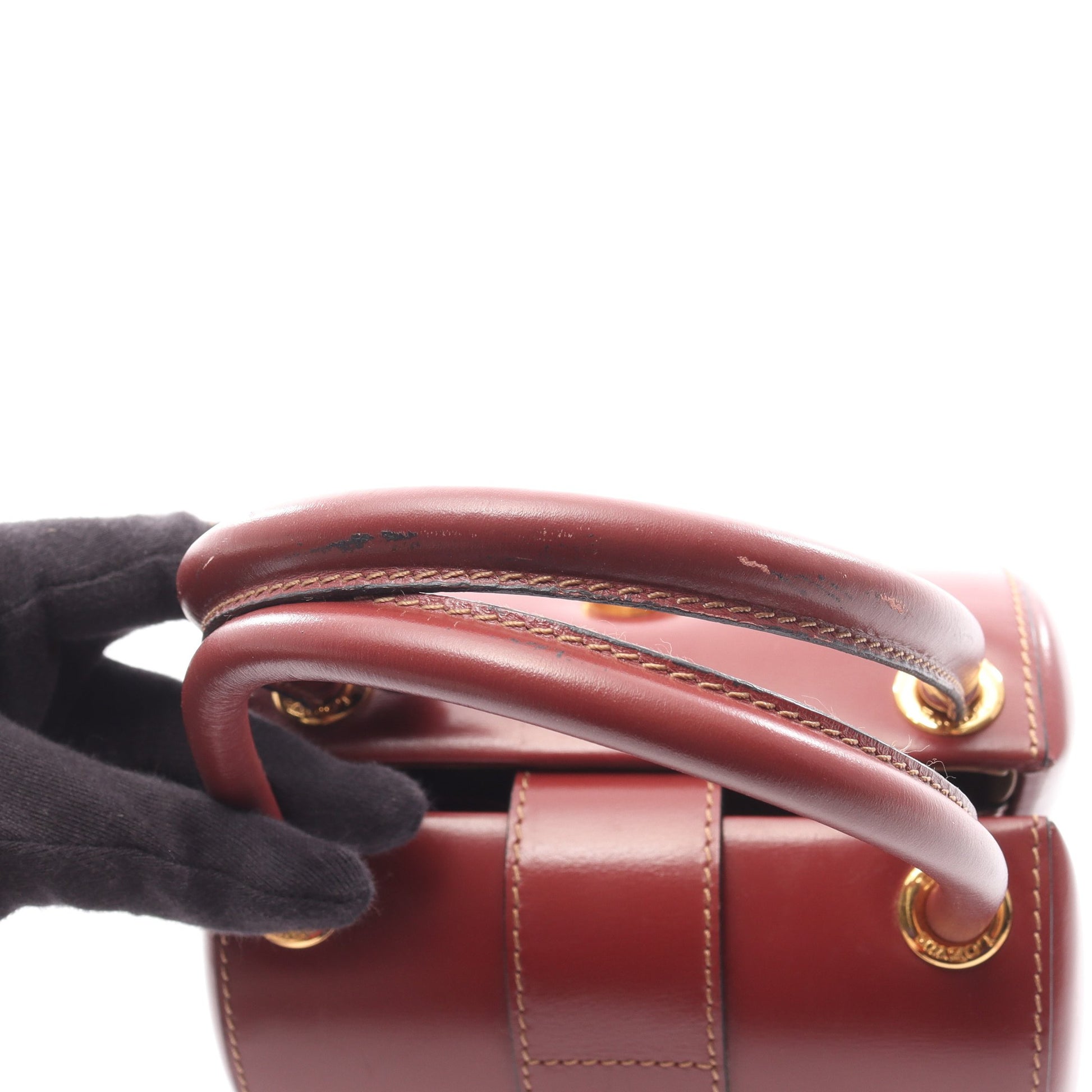 アナグラム ハンドバッグ レザー ボルドー ロエベ バッグ LOEWE