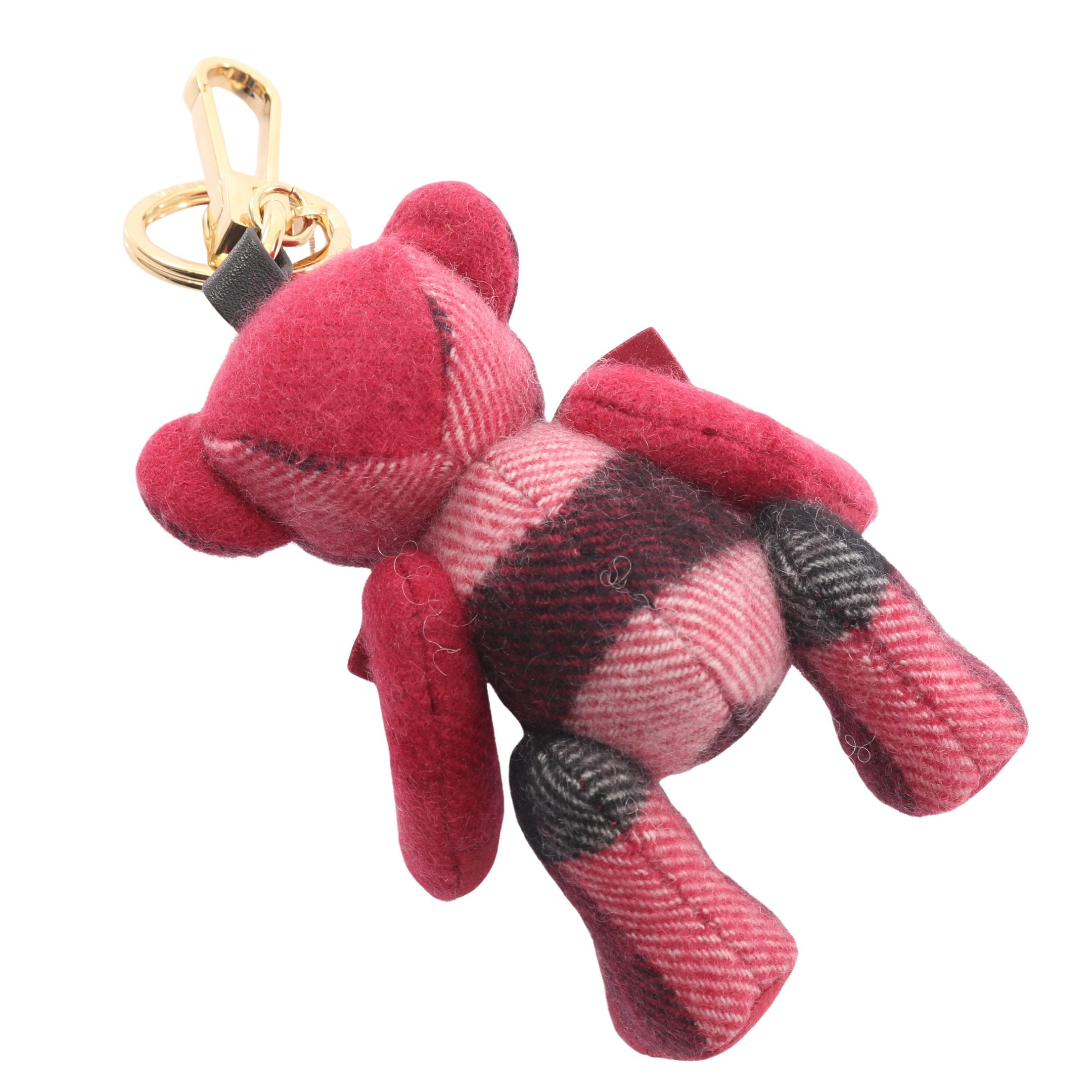 トーマスベア チャーム キーホルダー バッグチャーム カシミヤ レザー