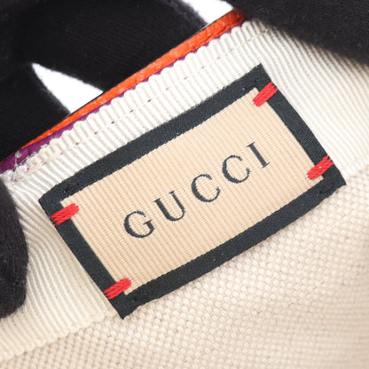 バイカラー キャップ レザー パープル オレンジ グッチ 財布・小物 GUCCI