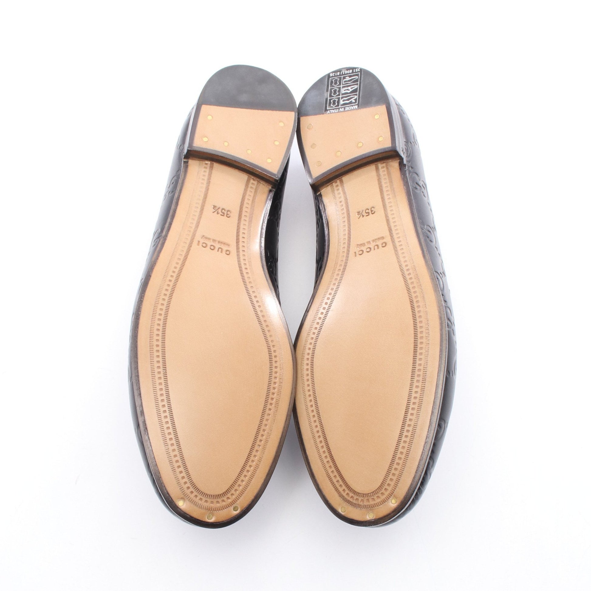 ホースビット グッチシマ ローファー レザー ブラック グッチ シューズ GUCCI