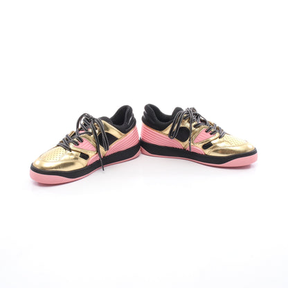 BASKET LOW スニーカー レザー ラバー ファブリック ゴールド ピンク ブラック グッチ シューズ GUCCI