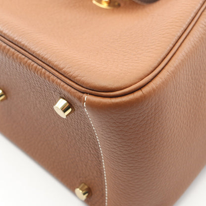 ピコタンロックPM ゴールド ハンドバッグ トリヨンクレマンス ライトブラウン ゴールド金具 U刻印 エルメス バッグ HERMES