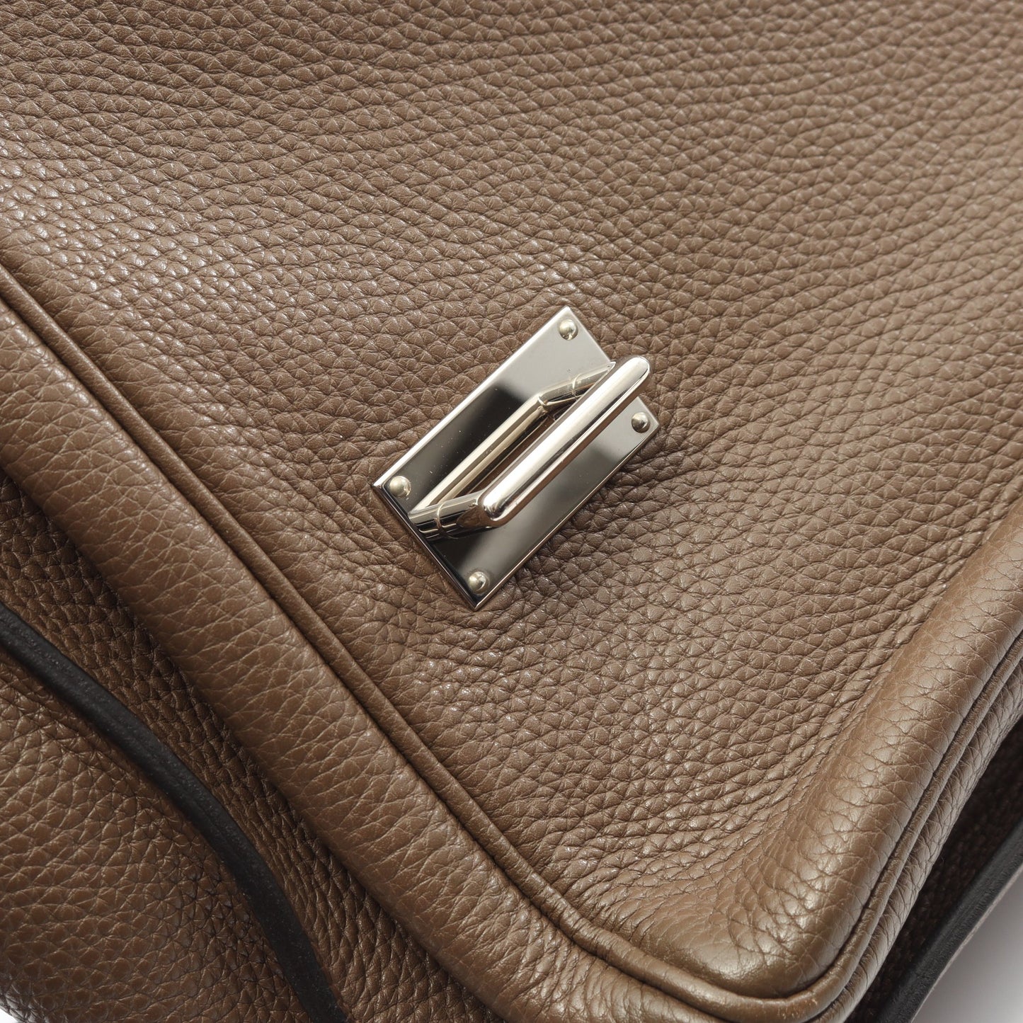スティーブ ブザス35 トーブ ショルダーバッグ トリヨンクレマンス グレーブラウン シルバー金具 T刻印 エルメス バッグ HERMES