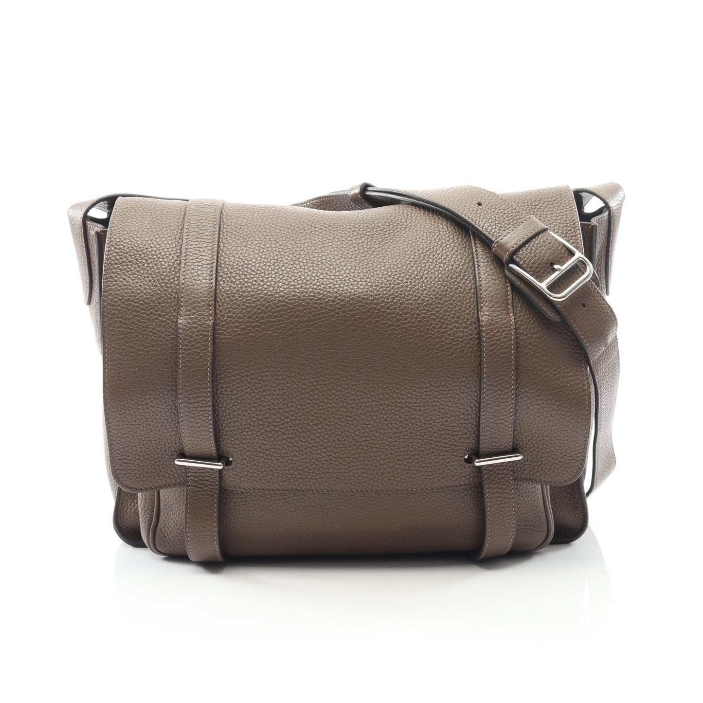 スティーブ ブザス35 トーブ ショルダーバッグ トリヨンクレマンス グレーブラウン シルバー金具 T刻印 エルメス バッグ HERMES