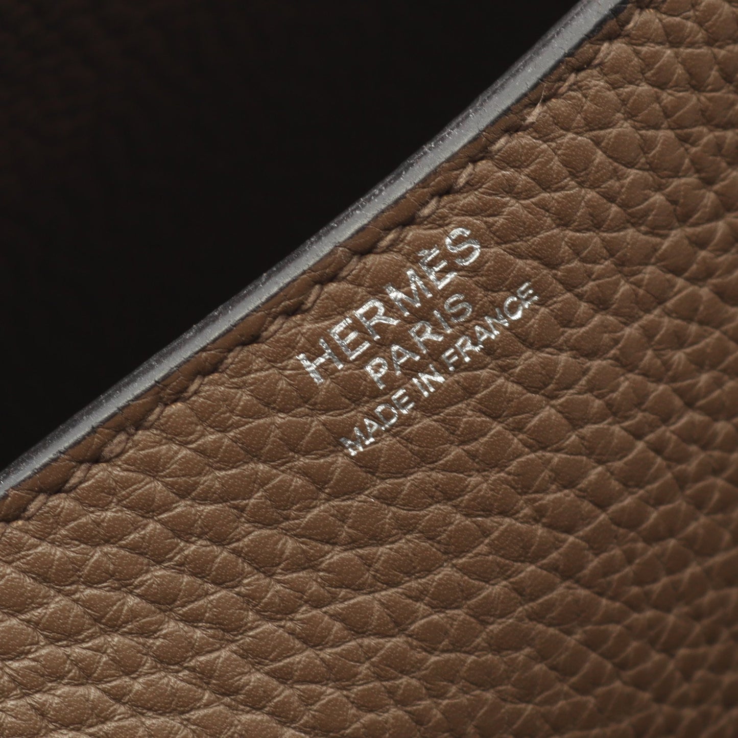 スティーブ ブザス35 トーブ ショルダーバッグ トリヨンクレマンス グレーブラウン シルバー金具 T刻印 エルメス バッグ HERMES
