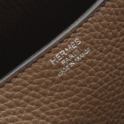 スティーブ ブザス35 トーブ ショルダーバッグ トリヨンクレマンス グレーブラウン シルバー金具 T刻印 エルメス バッグ HERMES