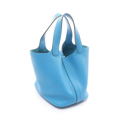 ピコタンロックPM ブルーザンジバル ハンドバッグ トリヨンクレマンス ブルー シルバー金具 A刻印 エルメス バッグ HERMES