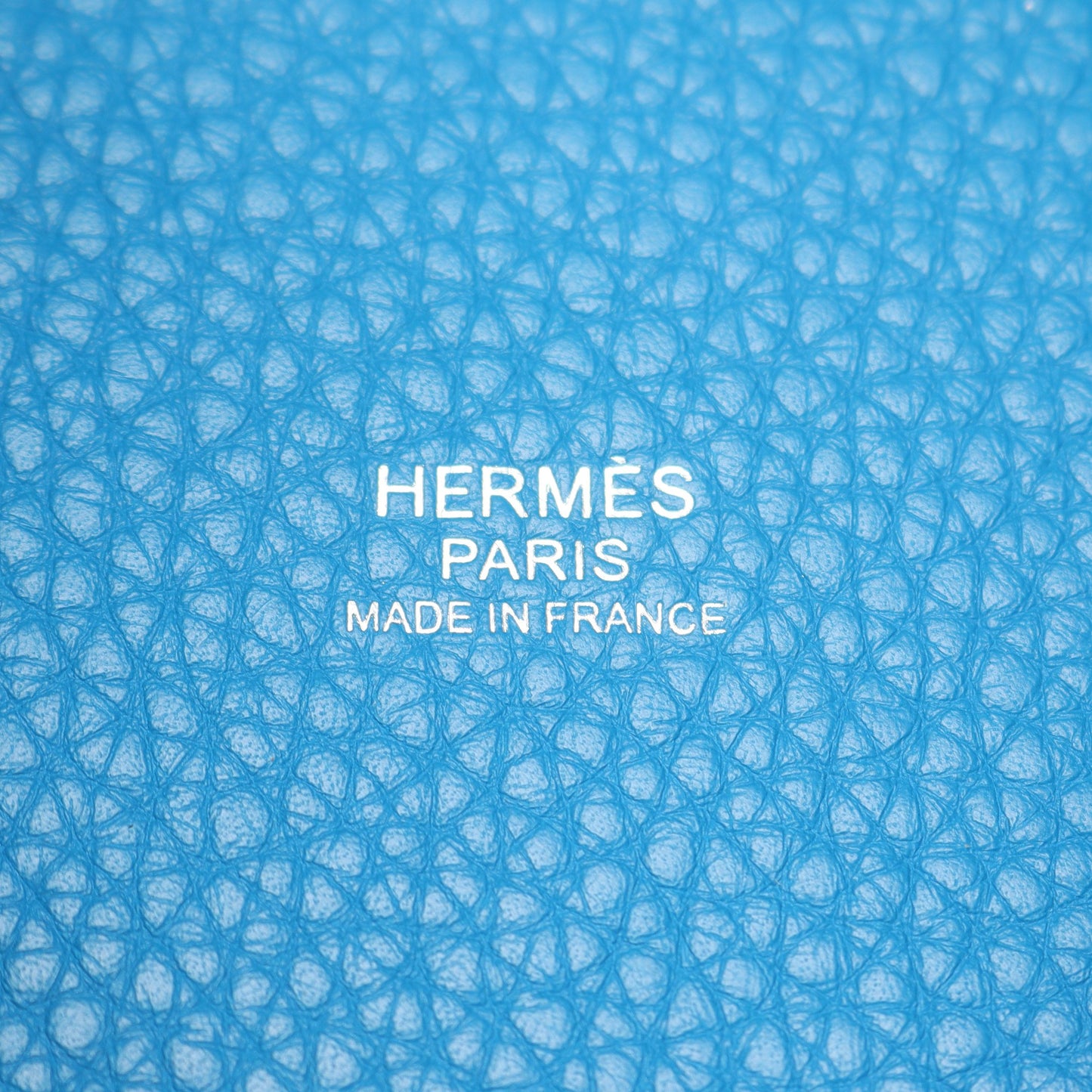 ピコタンロックPM ブルーザンジバル ハンドバッグ トリヨンクレマンス ブルー シルバー金具 A刻印 エルメス バッグ HERMES