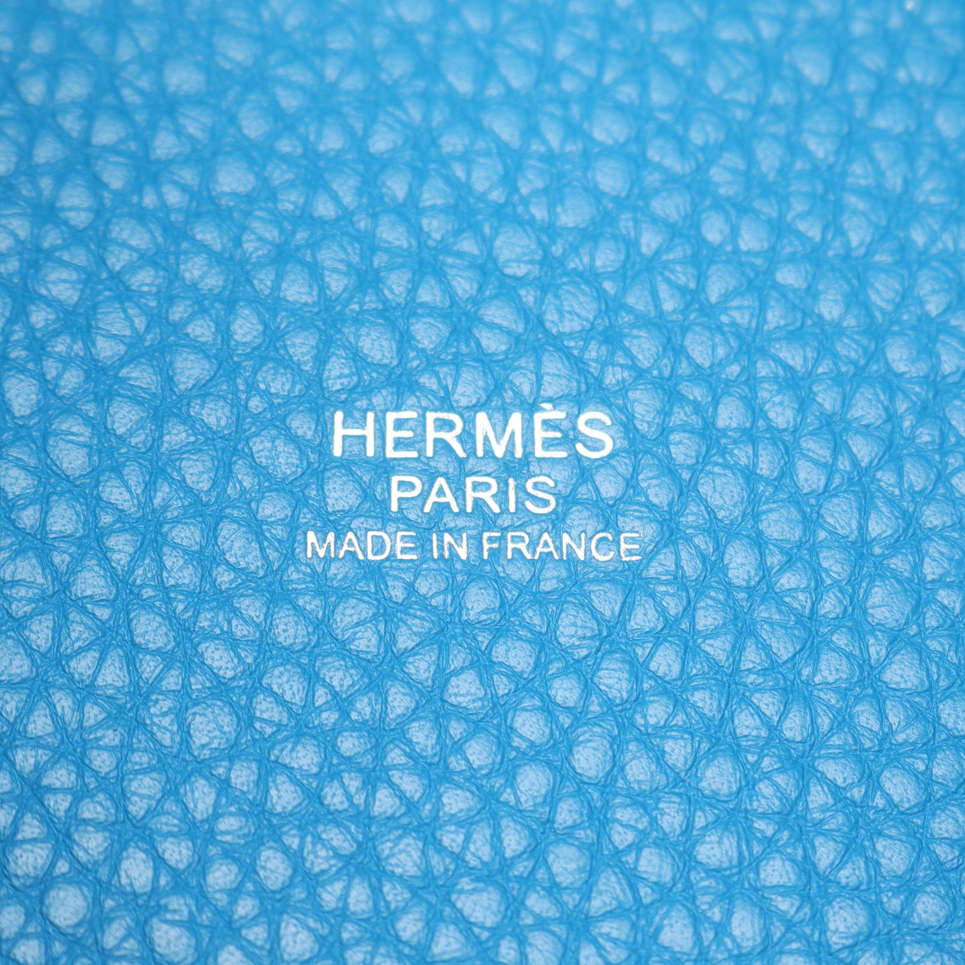 ピコタンロックPM ブルーザンジバル ハンドバッグ トリヨンクレマンス ブルー シルバー金具 A刻印 エルメス バッグ HERMES