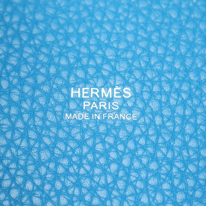 ピコタンロックPM ブルーザンジバル ハンドバッグ トリヨンクレマンス ブルー シルバー金具 A刻印 エルメス バッグ HERMES