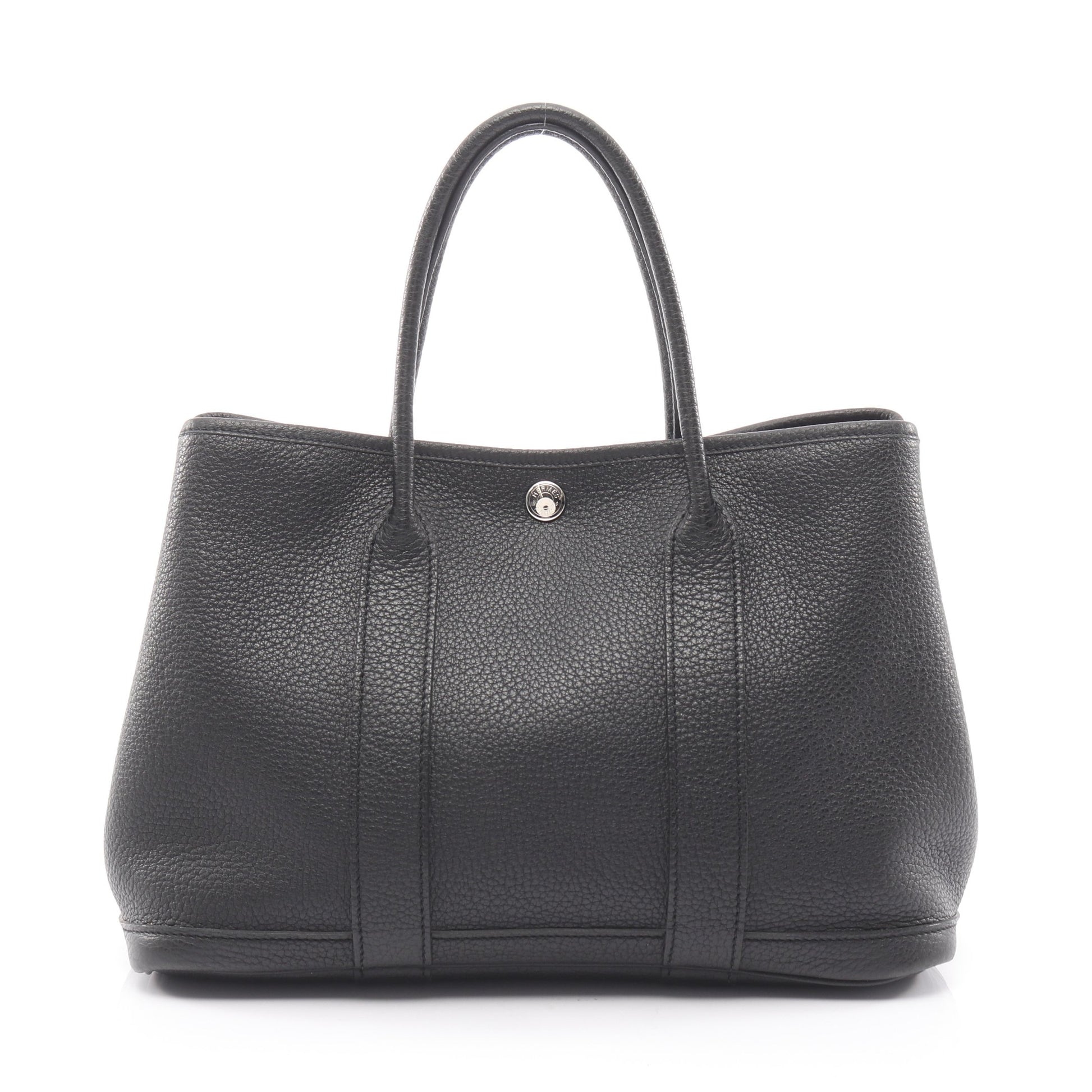 ガーデンパーティTPM ハンドバッグ トートバッグ ネゴンダ ブラック シルバー金具 □O刻印 エルメス バッグ HERMES