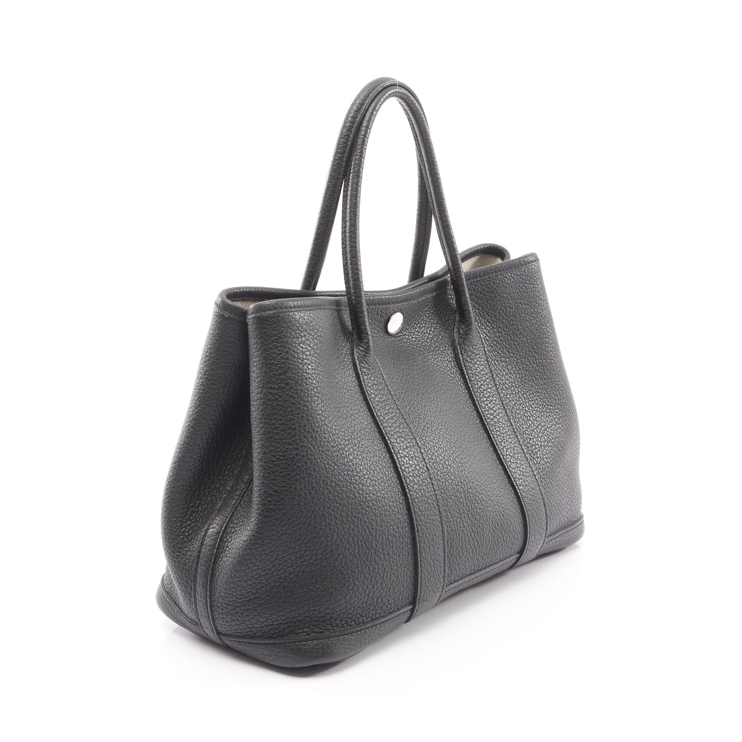 ガーデンパーティTPM ハンドバッグ トートバッグ ネゴンダ ブラック シルバー金具 □O刻印 エルメス バッグ HERMES