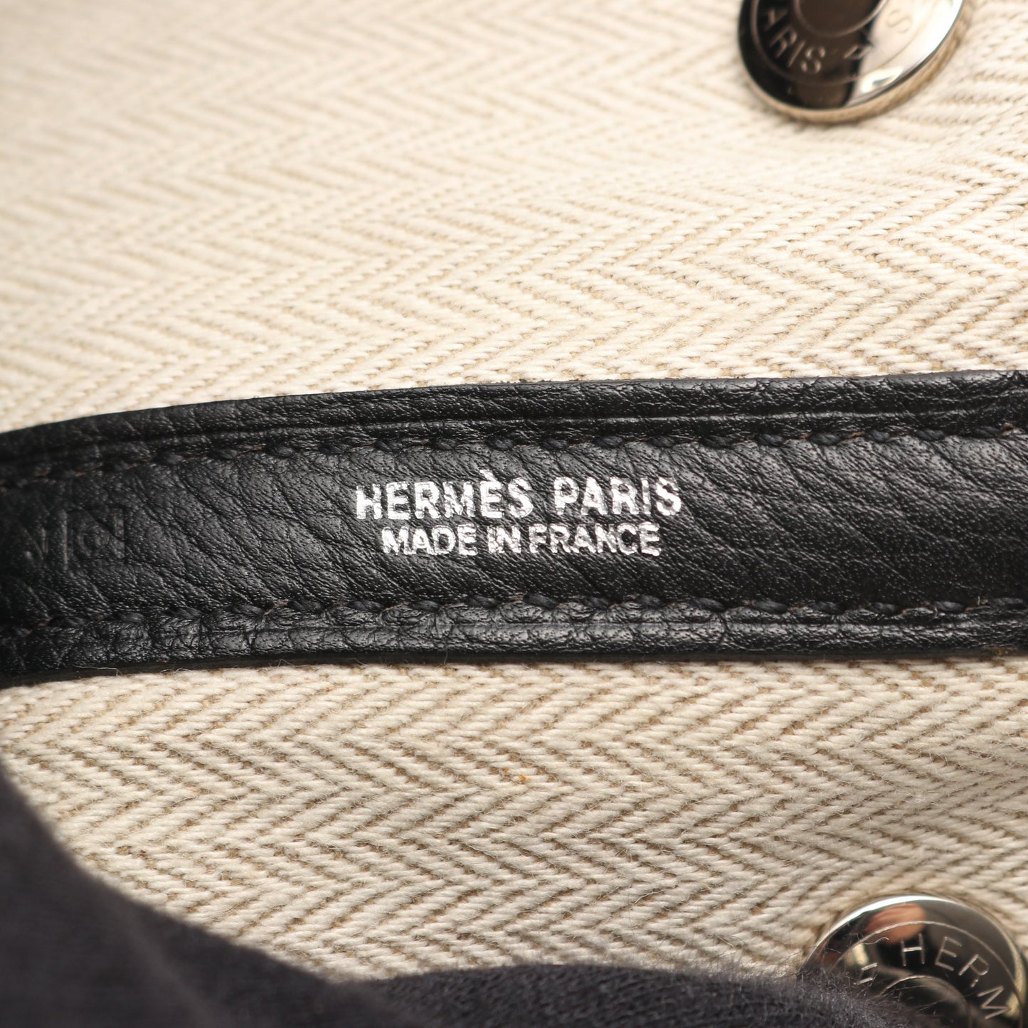 ガーデンパーティTPM ハンドバッグ トートバッグ ネゴンダ ブラック シルバー金具 □O刻印 エルメス バッグ HERMES
