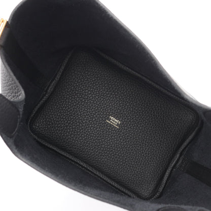ピコタンロックPM ハンドバッグ トリヨンクレマンス ブラック ゴールド金具 K刻印 エルメス バッグ HERMES