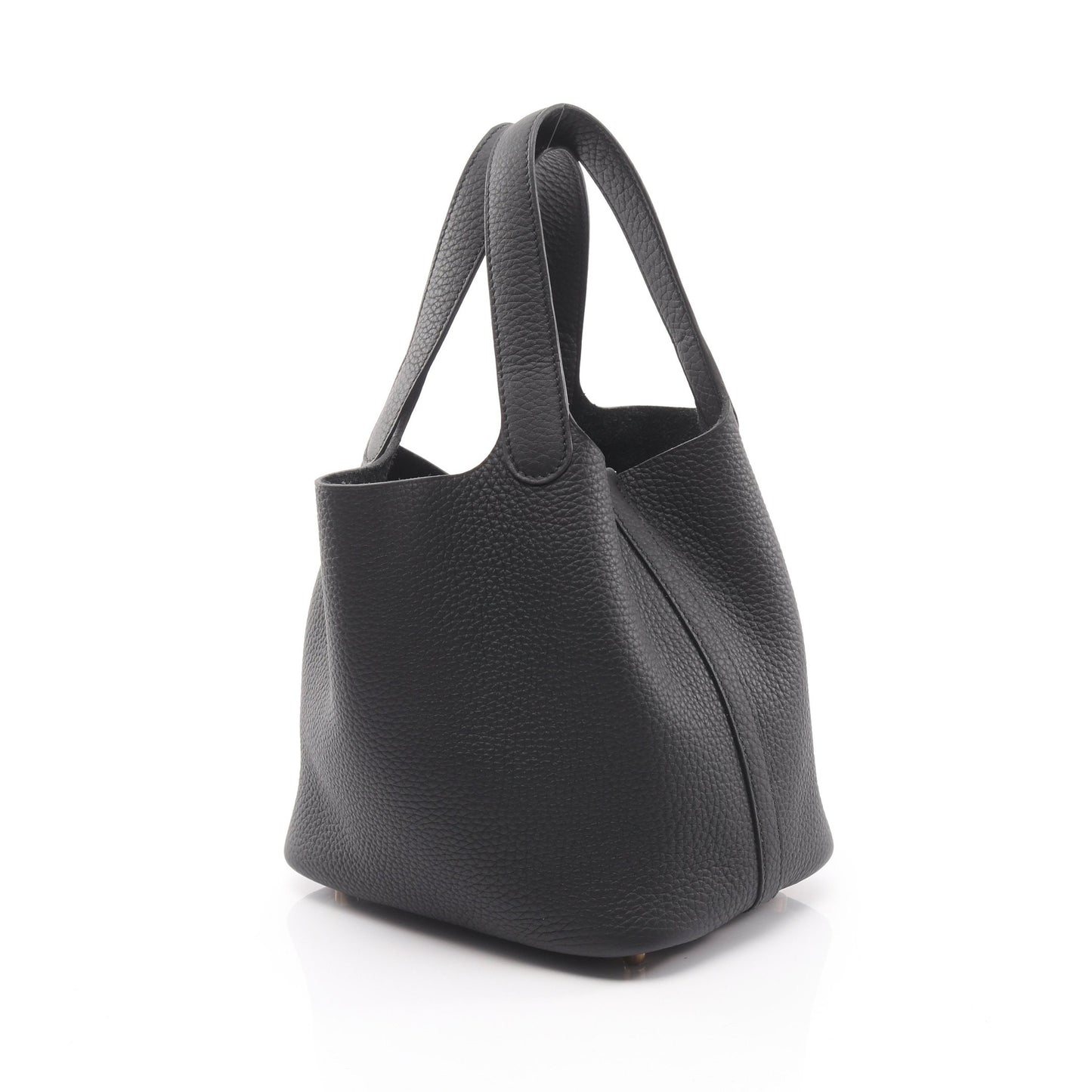 ピコタンロックPM ハンドバッグ トリヨンクレマンス ブラック ゴールド金具 K刻印 エルメス バッグ HERMES