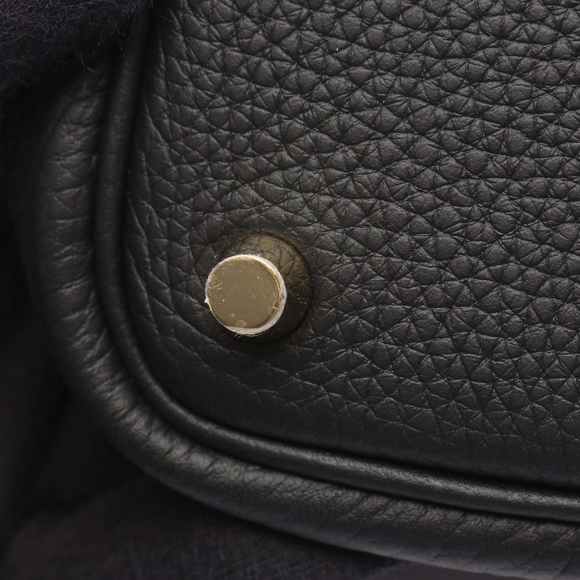 ピコタンロックPM ハンドバッグ トリヨンクレマンス ブラック ゴールド金具 K刻印 エルメス バッグ HERMES