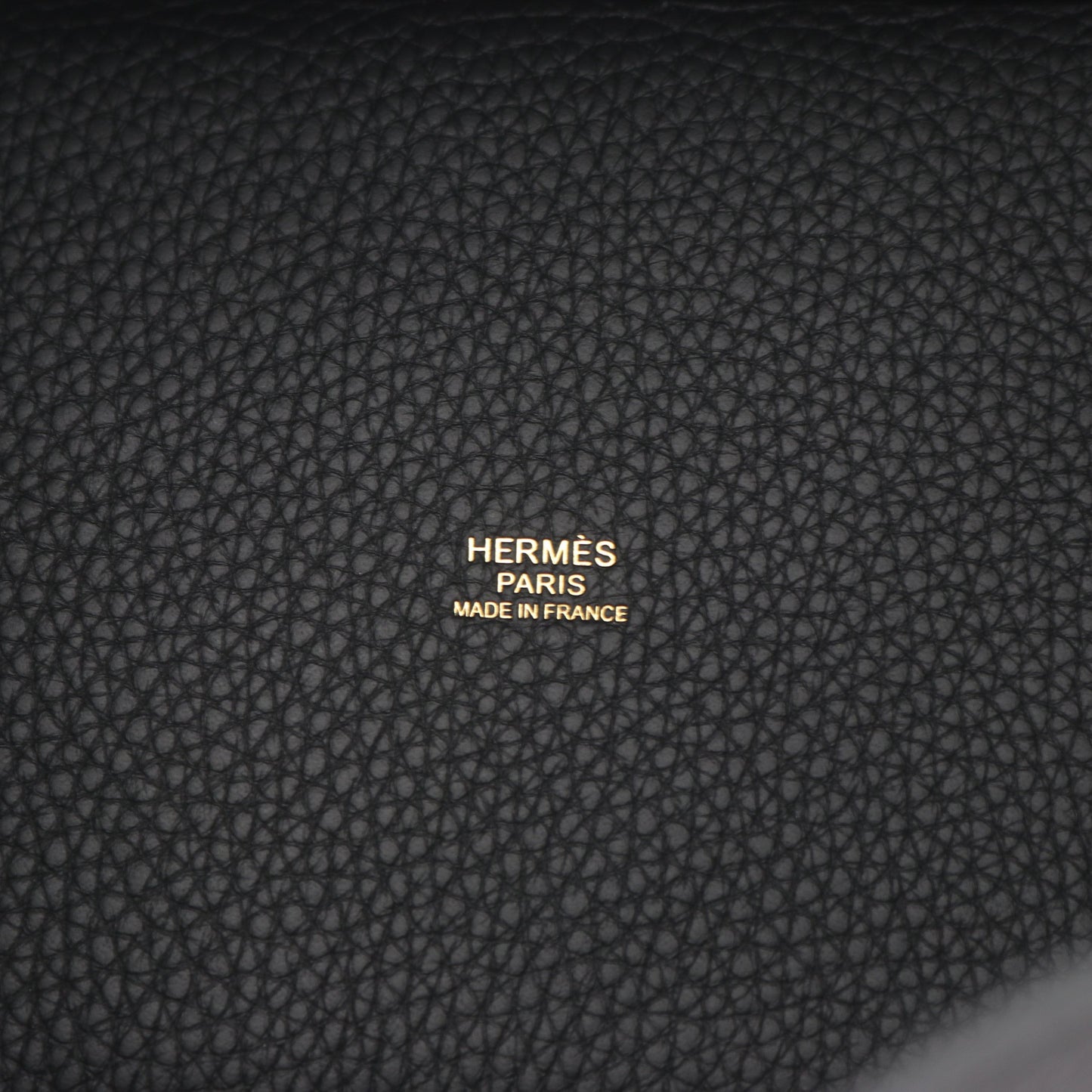 ピコタンロックPM ハンドバッグ トリヨンクレマンス ブラック ゴールド金具 K刻印 エルメス バッグ HERMES