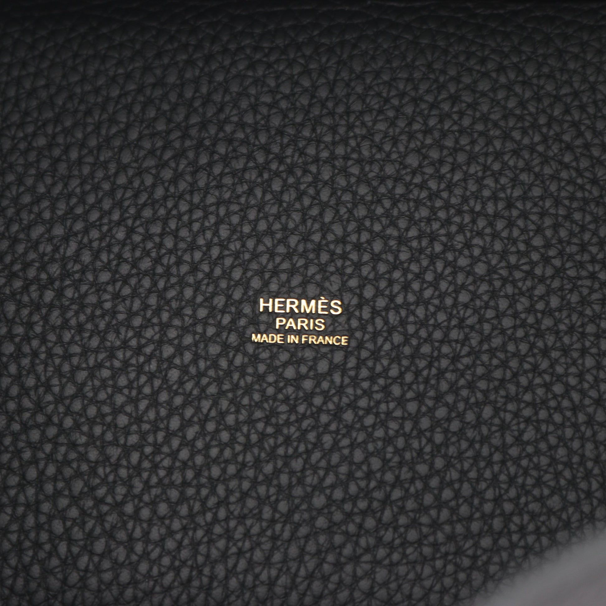 ピコタンロックPM ハンドバッグ トリヨンクレマンス ブラック ゴールド金具 K刻印 エルメス バッグ HERMES