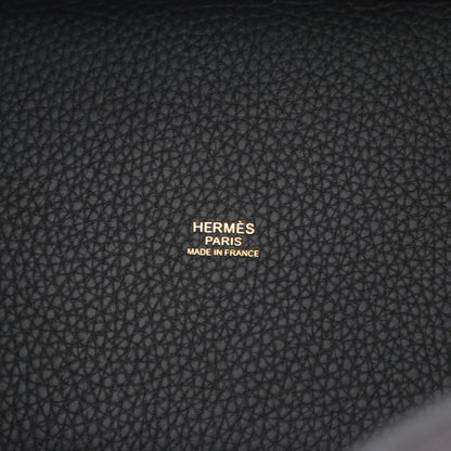 ピコタンロックPM ハンドバッグ トリヨンクレマンス ブラック ゴールド金具 K刻印 エルメス バッグ HERMES