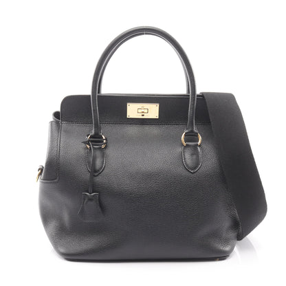 ツールボックス26 ハンドバッグ エバーカラー ブラック ゴールド金具 2WAY X刻印 エルメス バッグ HERMES
