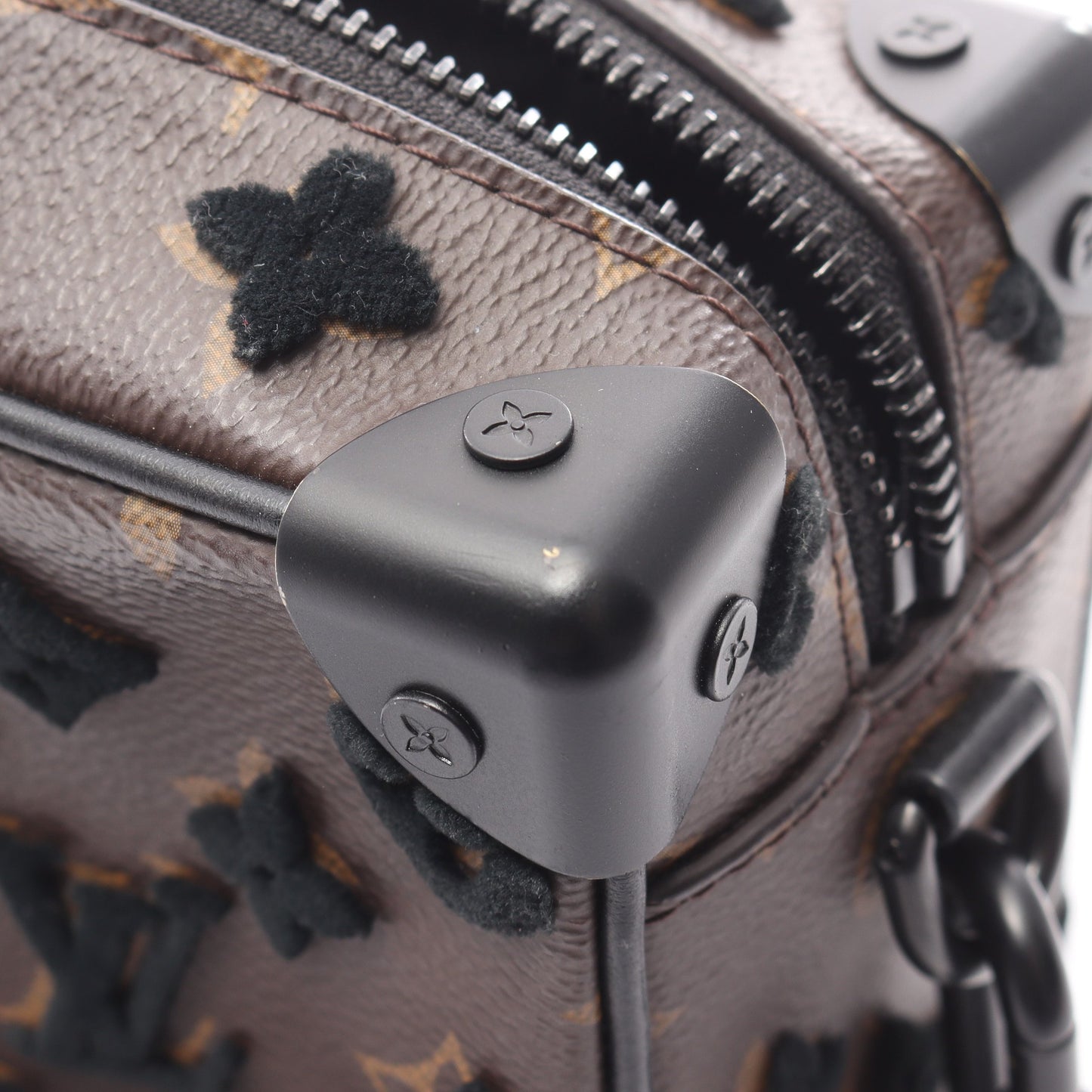 ミニ ソフトトランク モノグラム タフタージュ ショルダーバッグ PVC レザー ブラウン ブラック ルイヴィトン バッグ LOUIS VUITTON