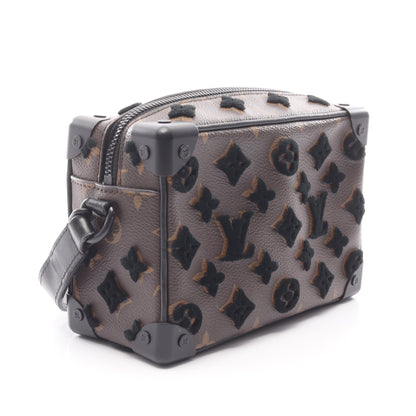 ミニ ソフトトランク モノグラム タフタージュ ショルダーバッグ PVC レザー ブラウン ブラック ルイヴィトン バッグ LOUIS VUITTON
