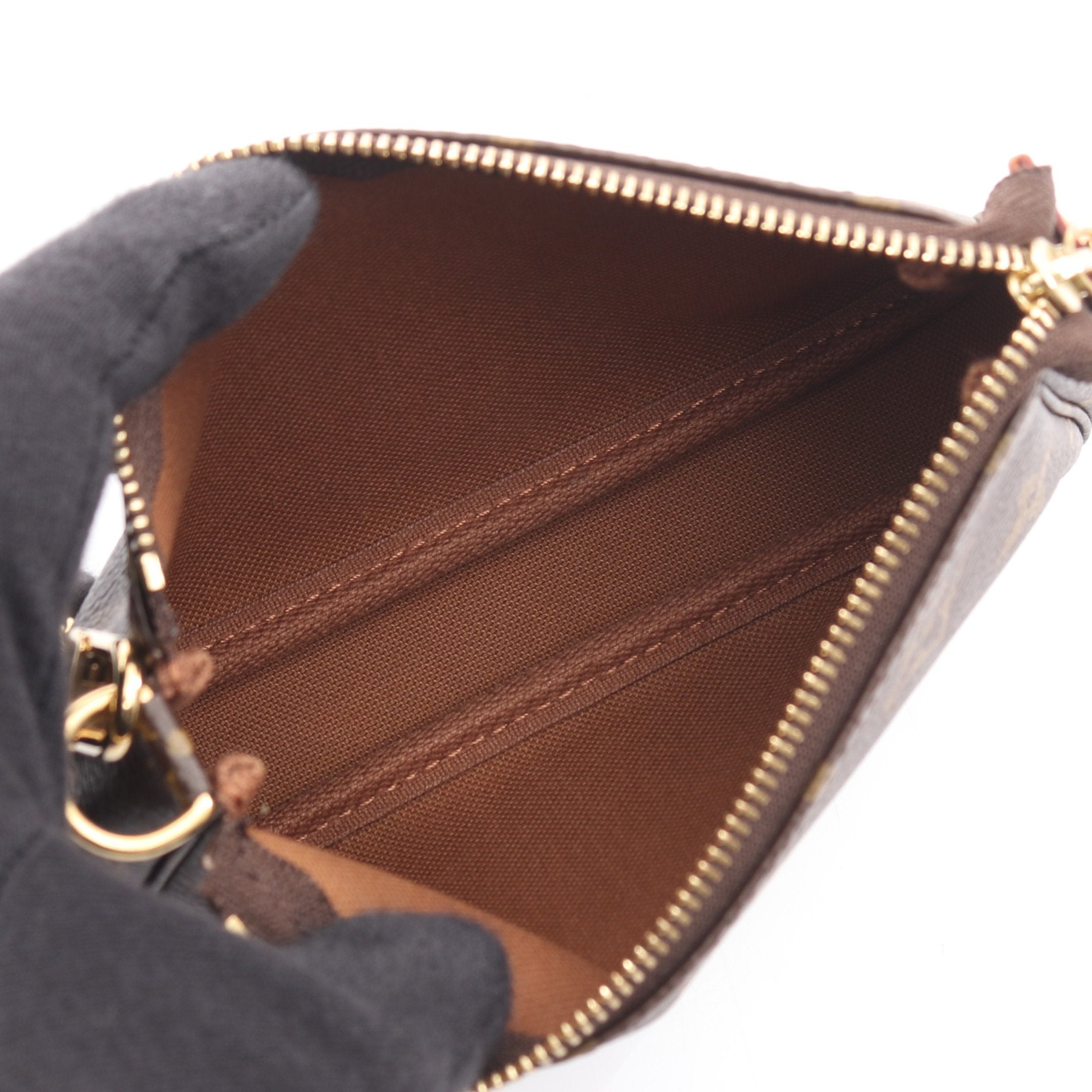 ミニ ポシェット アクセソワール モノグラム チェーンハンドバッグ PVC