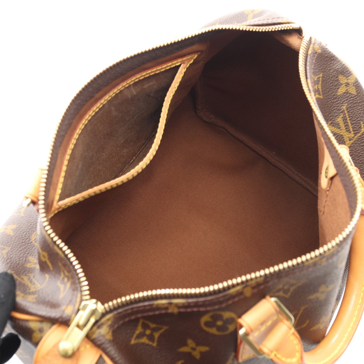 スピーディ30 モノグラム ハンドバッグ PVC レザー ブラウン ルイヴィトン バッグ LOUIS VUITTON