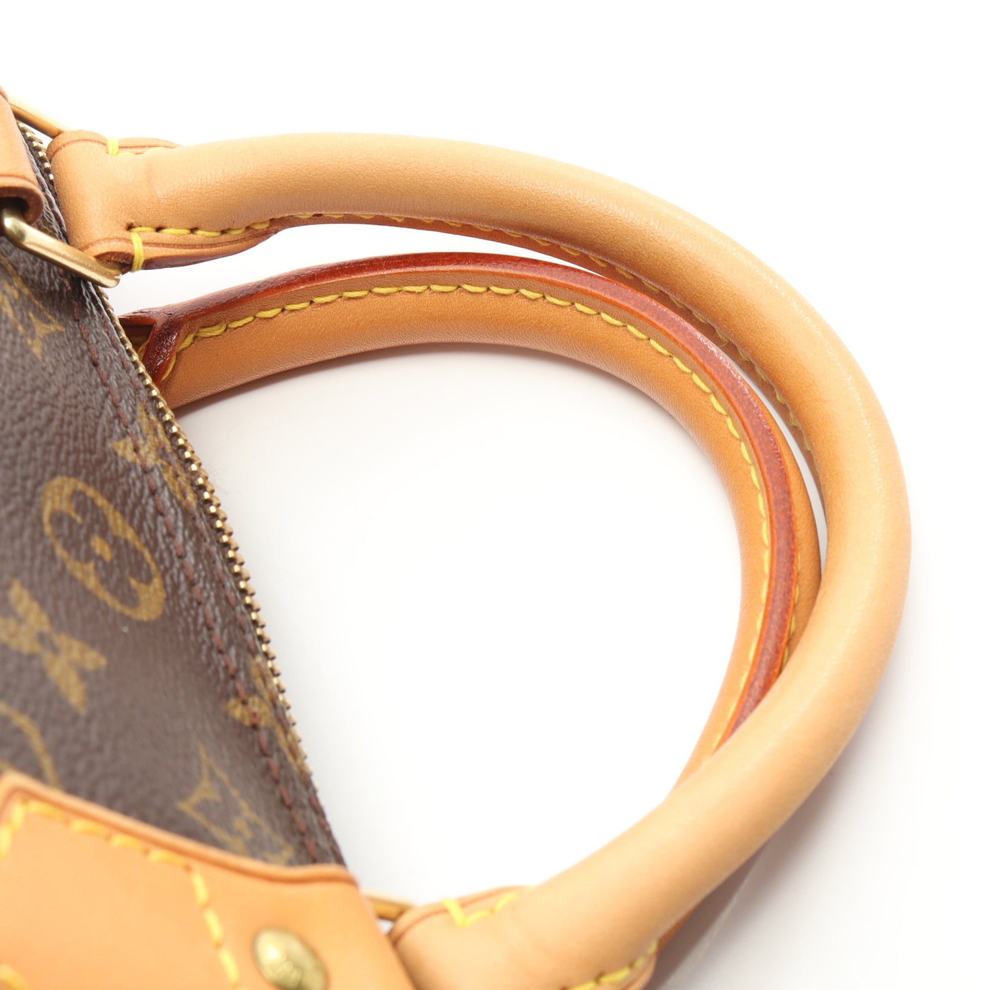 スピーディ30 モノグラム ハンドバッグ PVC レザー ブラウン ルイヴィトン バッグ LOUIS VUITTON