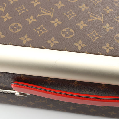 ホライゾン 55 モノグラム ポピーレッド キャリーケース スーツケース PVC レザー ブラウン レッド ルイヴィトン バッグ LOUIS VUITTON