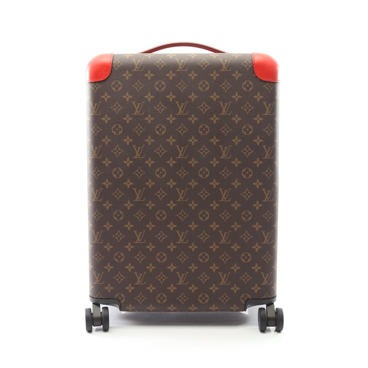 ホライゾン 55 モノグラム ポピーレッド キャリーケース スーツケース PVC レザー ブラウン レッド ルイヴィトン バッグ LOUIS VUITTON