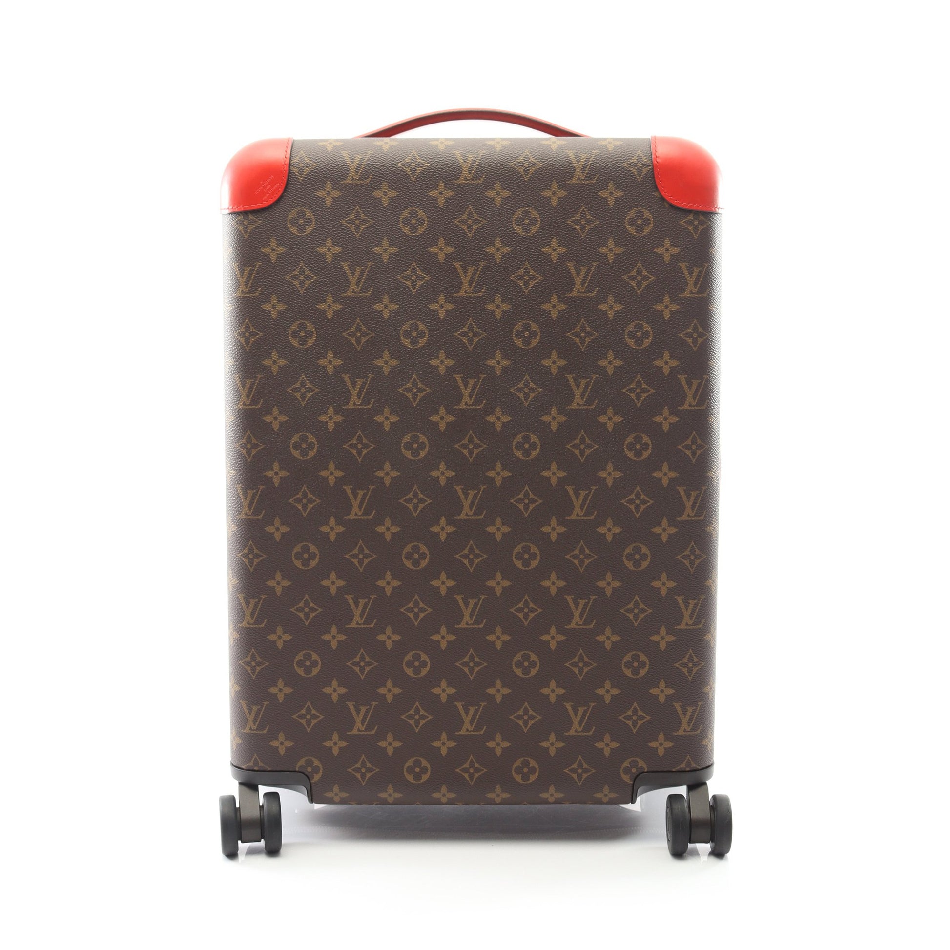 ホライゾン 55 モノグラム ポピーレッド キャリーケース スーツケース PVC レザー ブラウン レッド ルイヴィトン バッグ LOUIS VUITTON